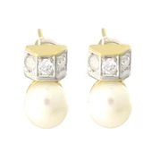 Altın İnci Küpe T007658 - 1