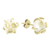 Altın İnci Küpe T007665 - 1