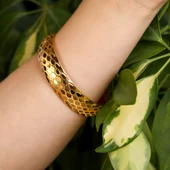 16 gr(gram) 15 mm 22 Ayar İşçiliksiz Bilezik TCNC016-7 thumbnail 3