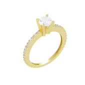 Altın Tektaş Yüzük T013301 - 1