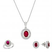 0,20 Ct Yakut Set - 1