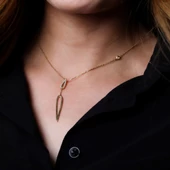 Taşlı Altın Kolye T031509 thumbnail 2