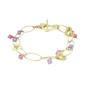 Renkli Taşlı Altın Bileklik T041777 thumbnail 1