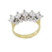 Altın Beştaş Yüzük T043161 - 1