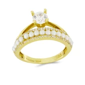 Altın İnci Yüzük T010212 - 1