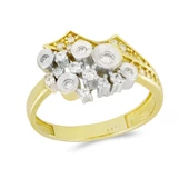 Taşlı Altın Yüzük T004583 - 1