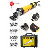 Snaiker Alman 4500 Watt Metal Şanzuman Koyun Keçi Kırkma Kırpma Makinesi + 4 Takım Yedek Bıçak Hediyeli - 1