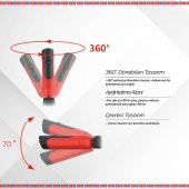 Brio Usb Şarjlı Led Lamba Boyun ve Kafa İçin Ayarlanabilir 2 x 150 Lümen - 4