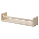 Mutfak Baharat Rafı MeridyenDukkan Düzenleyici Raf Masif Ağaç Kullanışlı Raf 40x10x9 Cm - 1