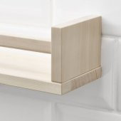 Mutfak Baharat Rafı MeridyenDukkan Düzenleyici Raf Masif Ağaç Kullanışlı Raf 40x10x9 Cm - 2