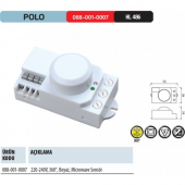 HOROZ 088-001-0007 POLO 220-240V 360 DERECE BEYAZ SENSÖR - 1