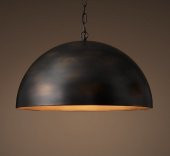 mylights vintage zincirli metal sarkıt avize  40 cm cap  bakır fırcalanmış - 1