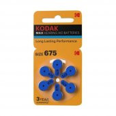 PR 44 675 İşitme Cihaz Pili 6lı 1 Paket Kodak PR44Kulak Cihazı Pili 6lı 1 Paket - 1