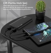 Bix PB10-QPD 18W Çift Çıkışlı QC 3.0 PD 10000 mAh Powerbank Beyaz - 5
