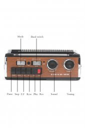 Fp-319u Usb Sd Kart Fm Retro Radyo Kaset Çalar - 2