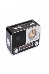 Istanbul Hatırası Retro Stil Fm Radyo X-bass Bluetooth Hoparlör Saatli El Fenerli - 3