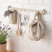 Mutfak Duvar Rayı IKEA Natürel-Huş Ağacı 60cm MeridyenDukkan Mutfak Askılık Rayı Mutfak Dekorasyon - 3