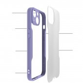 Apple iPhone 13 Mini Kılıf Kamera Korumalı Arkası Şeffaf Silikon - 3