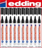 Edding 360 XL Siyah Tahta Kalemi 10'lu Kutu - 1