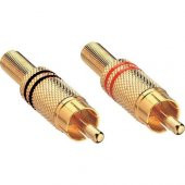 Megatron Rca Fiş Erkek Metal Gold (2 Adet) - 1