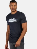 Regatta Fingal V Erkek Kısa Kollu Tişört Lacivert RMT216 thumbnail 2