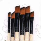 Rich Fırça Yeni Seri 04 Yan Kesik 6 Lı Set - 1