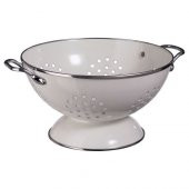 Çelik,Emaye Süzgeç IKEA Beyaz Renk MeridyenDukkan 22 cm Beyaz Renk Süzgeç,Kevgir - 1