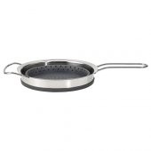 Katlanabilir Süzgeç IKEA Paslanmaz Çelik-Silikon MeridyenDukkan 19 cm, 3.0 Litre,Gri - 5