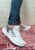 Bestof 100 Beyaz-gri Hafif Rahat Fuspetli Yürüyüş Koşu Spor Ayakkabı thumbnail 3