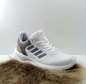 Bestof 100 Beyaz-gri Hafif Rahat Fuspetli Yürüyüş Koşu Spor Ayakkabı thumbnail 8