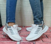 Bestof 100 Beyaz-gri Hafif Rahat Fuspetli Yürüyüş Koşu Spor Ayakkabı thumbnail 1