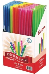 Ticon Rulo Defter Kabı Buzlu Şeffaf (150 Adet) - 1