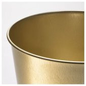 Galvanizli Çelik Gold Saksı 19 Cm Çiçek Bitki Saksısı Gold Renk 19Cm IKEA - 3
