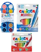 Carioca Yıkanabilir Pastel Boya Acquarell Keçeli Kalem ve Sulu Boya Seti - 1
