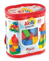 Akıllı Çocuk Renkli Bloklar 60 Parça 01022 thumbnail 1