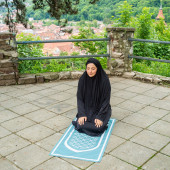 BAHA Portable Prayer Mat  Classic SEJADAH (MOSS GREEN) - 1