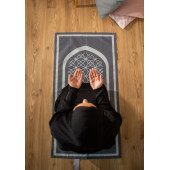 BAHA Portable Prayer Mat  Classic SEJADAH (SLATE GRAY) - 2