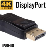IRENIS DisplayPort Kablo - 19 pin - 165 Hz destekli - 21 Gbit - 3