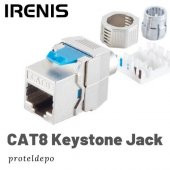 IRENIS CAT8 Keystone Jack, Cat8, Cat7 Kablo uyumlu - 1