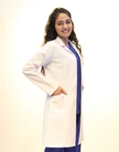 Doktor Hemşire Bayan Uzun Boy Gömlek Yaka Beyaz Önlük L - 1