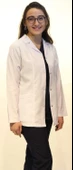 Doktor Hemşire Bayan Ceket Boy Gömlek Yaka Beyaz Önlük 2XL - 3