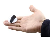 Yarımay Kapı Stoperi Tamponu Yapışkanlı Metal Kapı Stopu Durdurucu Tutucu Beyaz (5 ADET) - 5