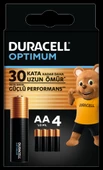 Duracell Optimum AA Alkalin Pil, 1,5 V Lr6 Mn1500, 4’lü Paket - 1