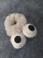 1 Adet Peluş Kurbağa Göz Lastikli Toka Saç Aksesuarı 11235 - 1