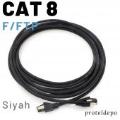 IRENIS CAT8 Kablo F FTP LSZH Ethernet Network Lan Ağ Kablosu 1 Metre Siyah - 2