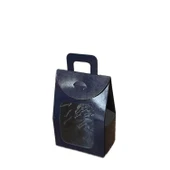 Kına Ve Çerez Çantası Pencereli Karton 7.5X11X4 (20 Adet)  Lacivert - 1