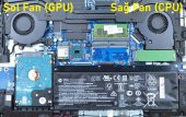 HP OMEN 15-CE Serisi Fan SET (Sağ - Sol Takım) - 3