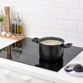 4 Parça Modern Tencere Seti IKEA MeridyenDukkan Siyah-Yapışmaz Yüzey Alüminyum-Teflon Set - 4