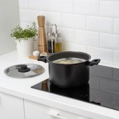 4 Parça Modern Tencere Seti IKEA MeridyenDukkan Siyah-Yapışmaz Yüzey Alüminyum-Teflon Set - 5