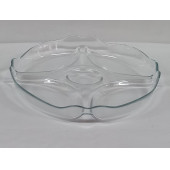 PAŞABAHÇE/ 5 BÖLMELI KAHVALTILIK ve ÇEREZLIK CAM TABAK GENİŞLİK 25 25 CM DERİNLIK 4 CM - 3
